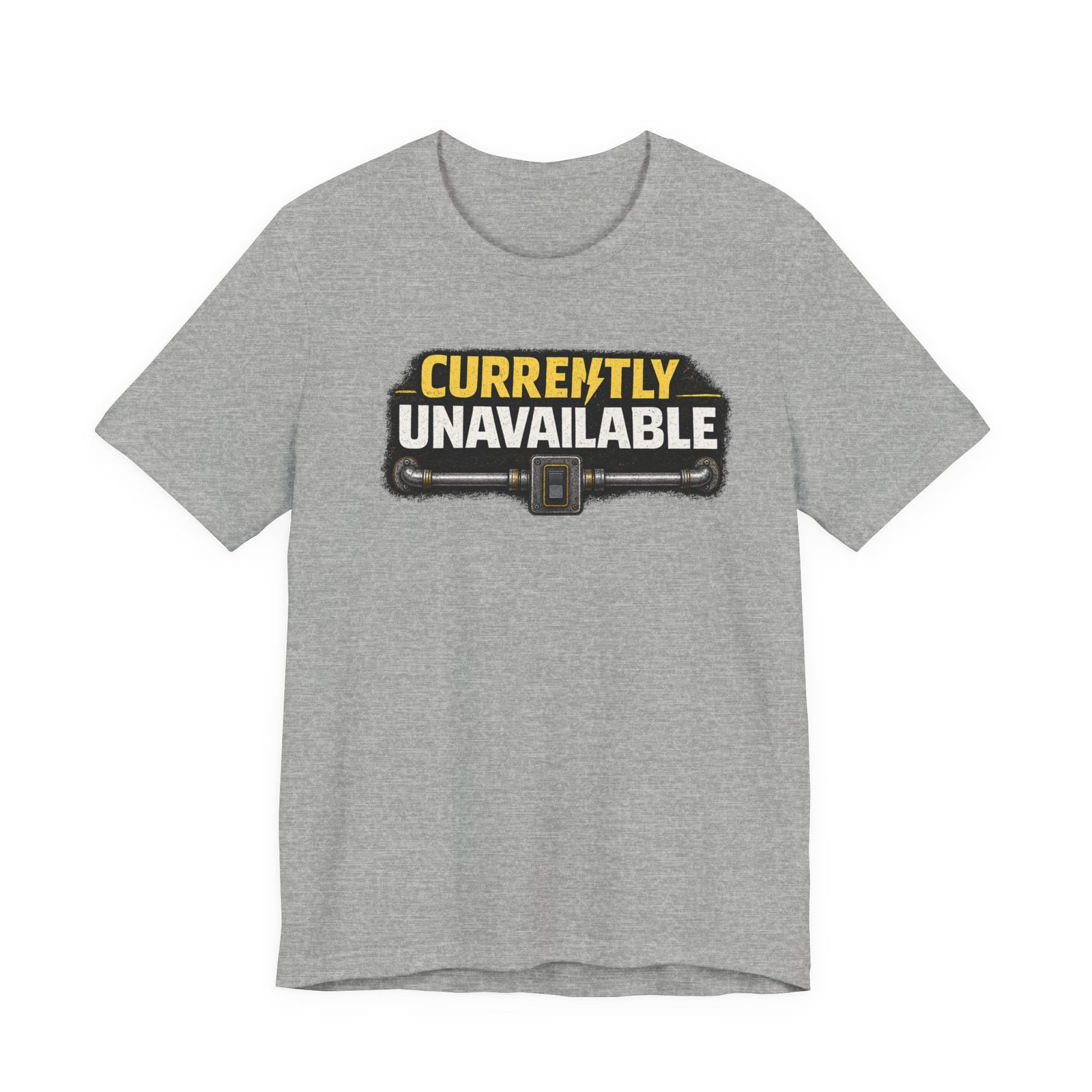 Electrician T-Shirt — "Currently Unavailable" Funny Vintage Tradesman Tee - Image 13