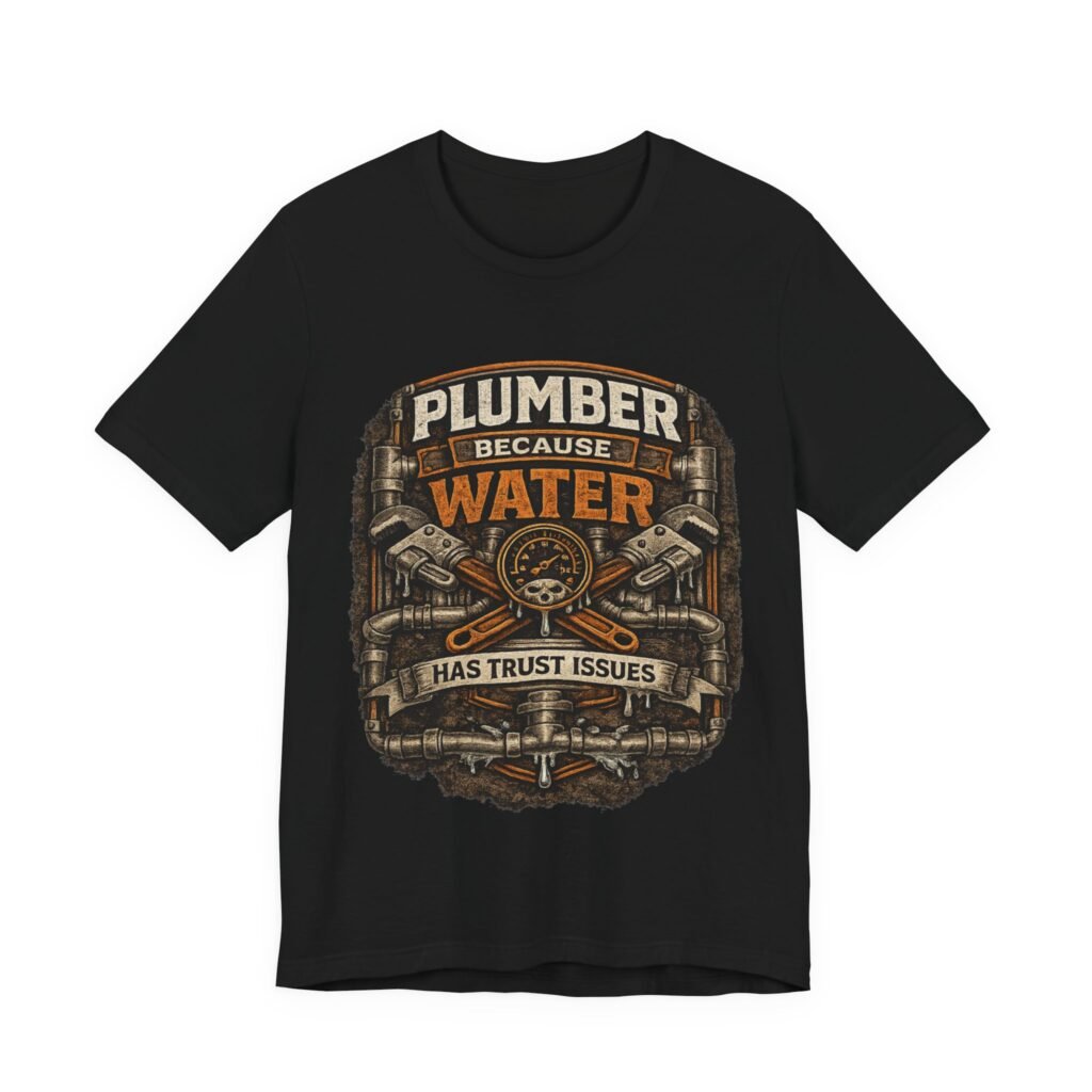 Plumber Because Water Has Trust Issues T-Shirt