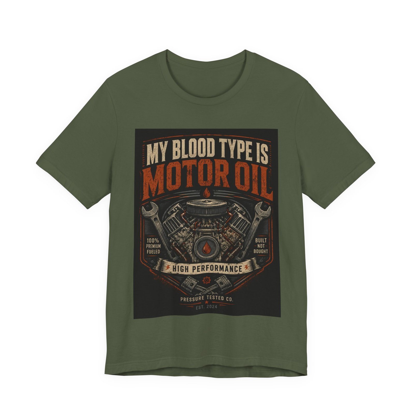 My Blood Type is Motor Oil. Mechanic Shirt, Gift for Mechanic Dad - Image 5