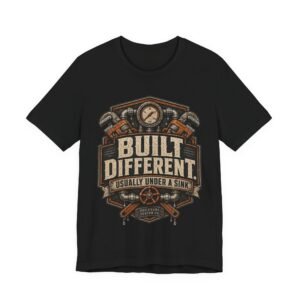 Built Different. Usually Under The Sink. Plumber Shirt, Gift for Plumber Dad