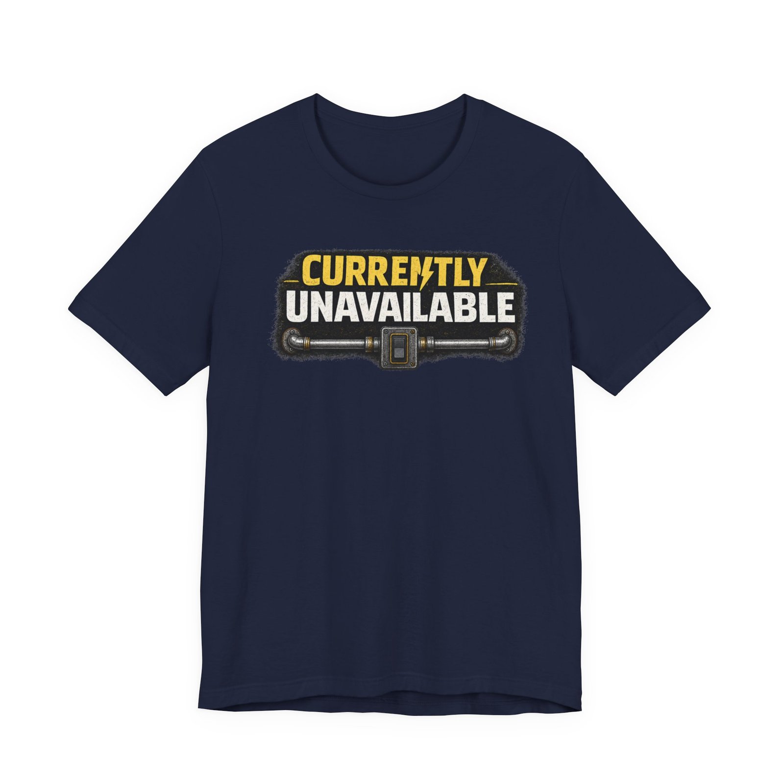 Electrician T-Shirt — "Currently Unavailable" Funny Vintage Tradesman Tee - Image 6