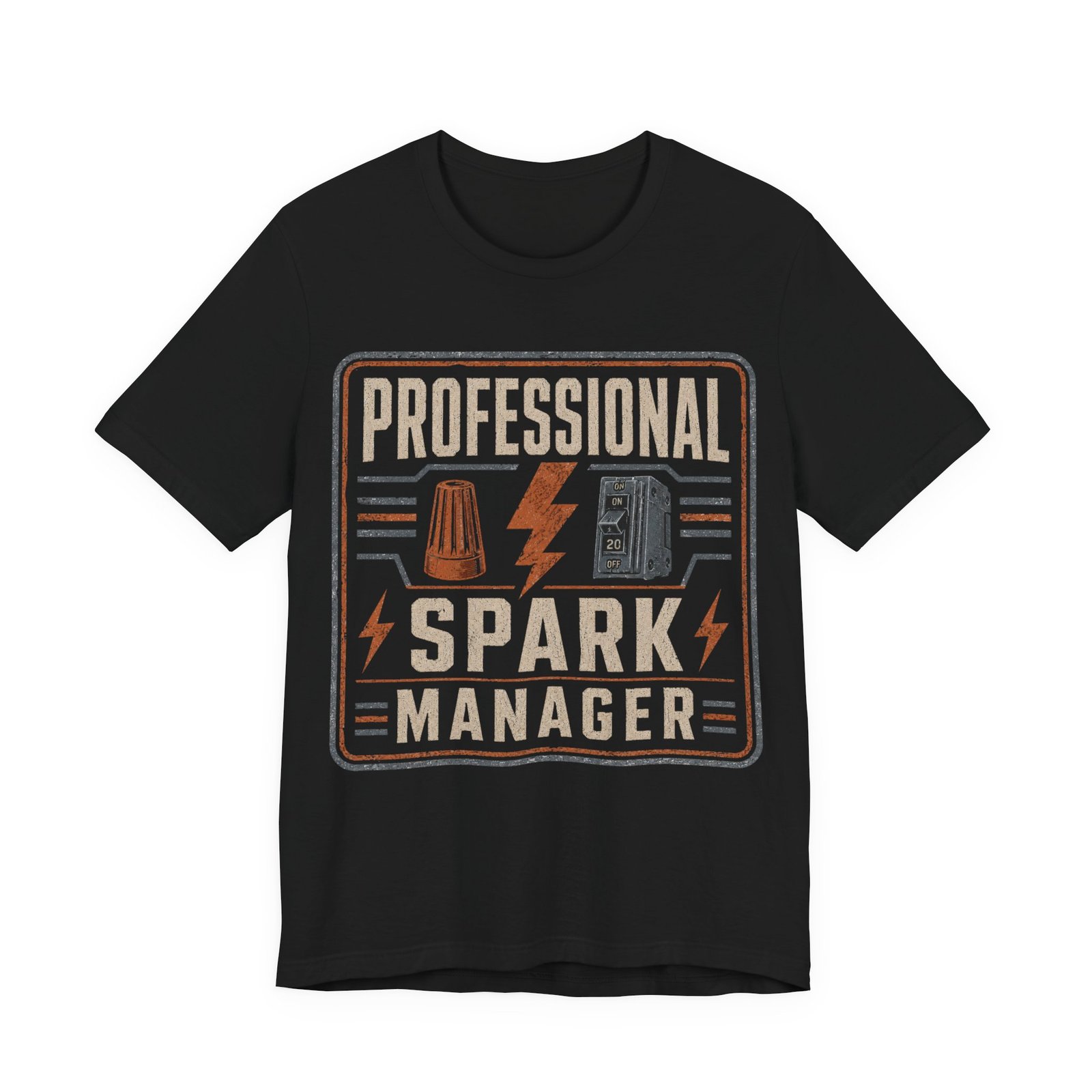 Professional Spark Manager T-Shirt – Electrician Gift Tee