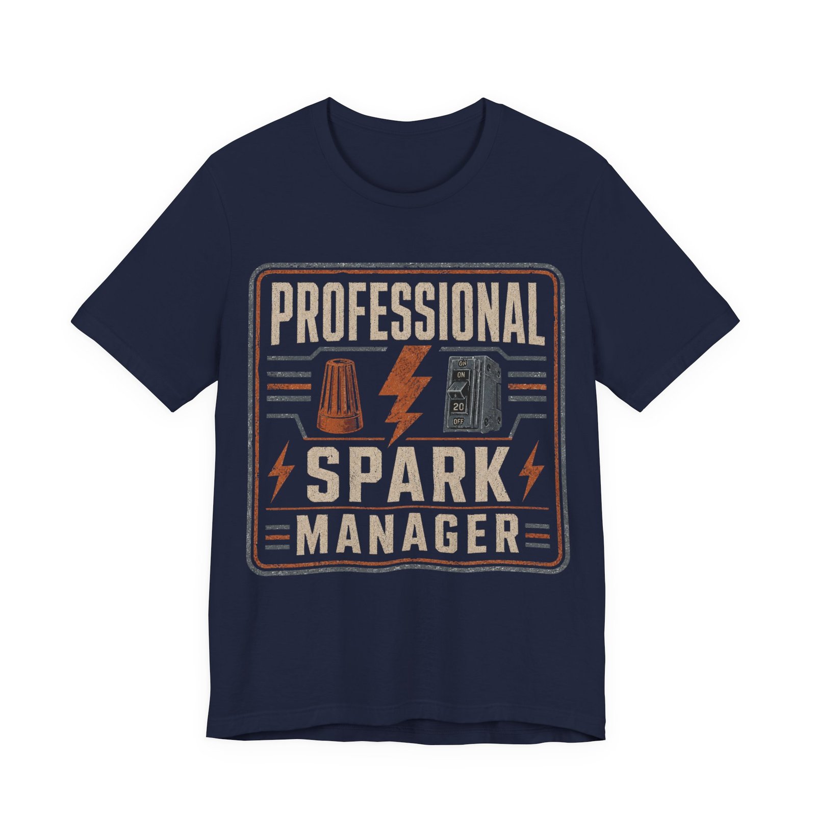 Professional Spark Manager T-Shirt – Electrician Gift Tee - Image 3