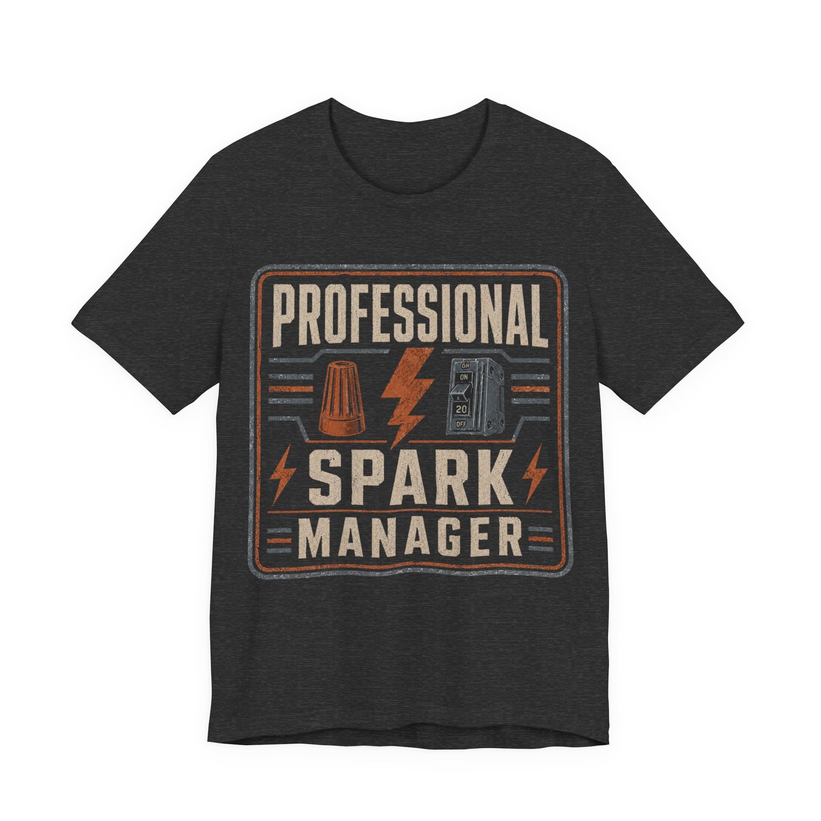 Professional Spark Manager T-Shirt – Electrician Gift Tee - Image 2