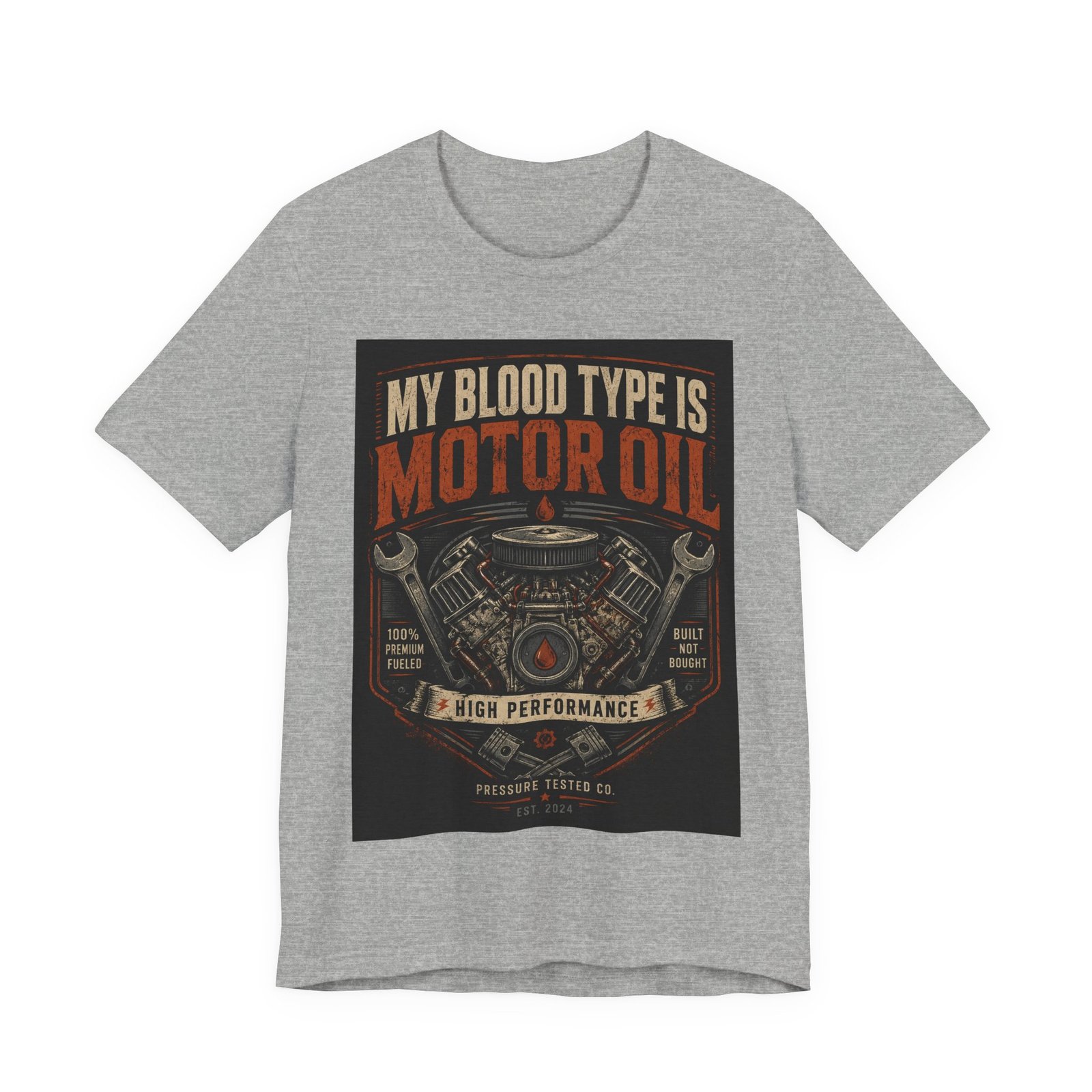 My Blood Type is Motor Oil. Mechanic Shirt, Gift for Mechanic Dad - Image 6