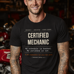 Certified Mechanic. My Schedule is booked.