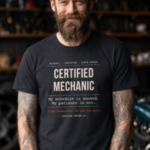 Certified Mechanic. My Schedule is booked.
