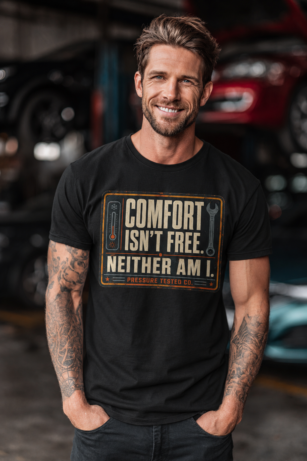 COMFORT-ISN'T-FREE-BLACK Comfort Isn't Free. Neither Am I.
