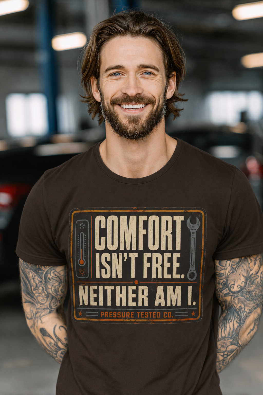 COMFORT-ISN'T-FREE-bROWN Comfort Isn't Free. Neither Am I.