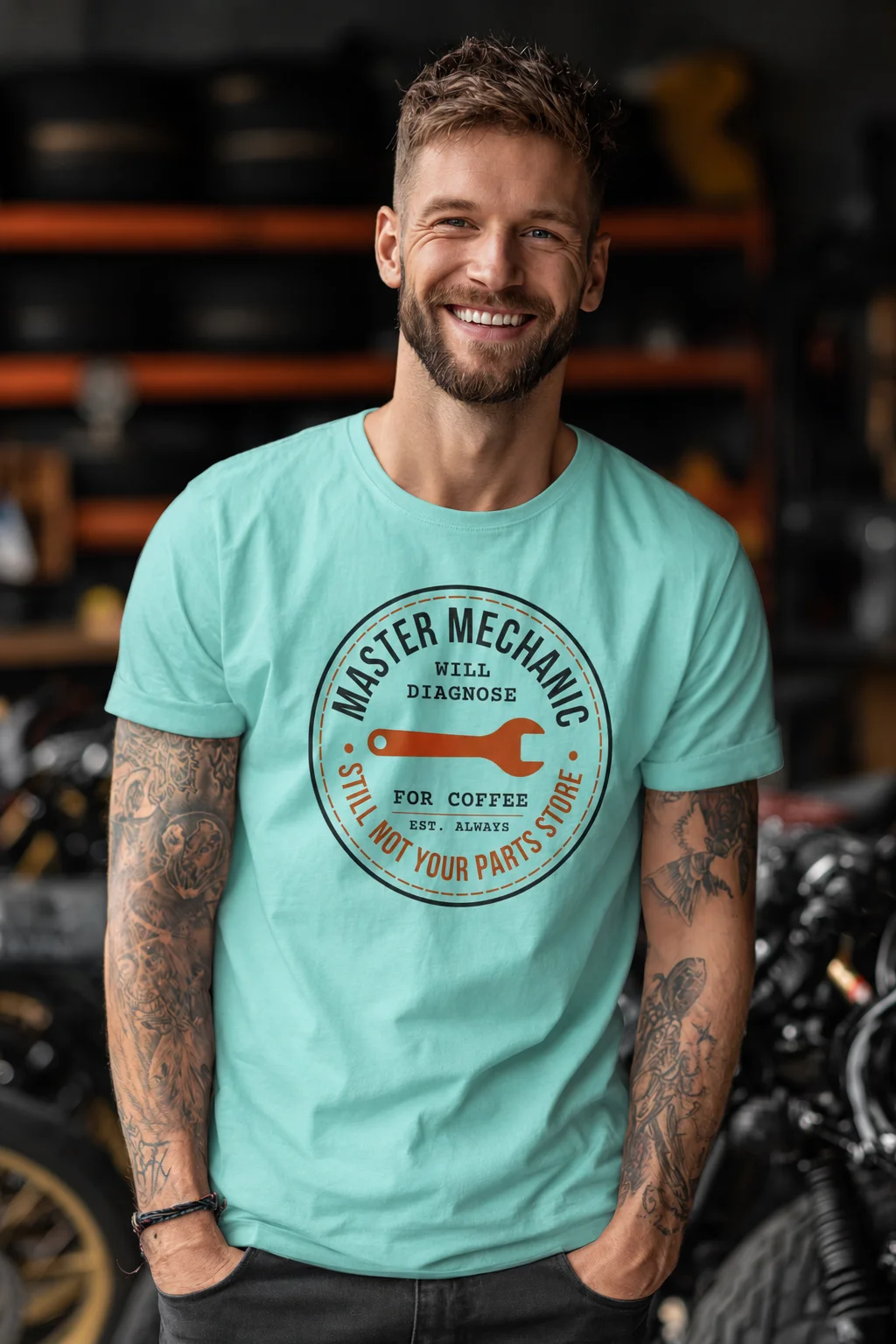 Master Mechanic. Will Diagnose For Coffee. Still Not Your Parts Store