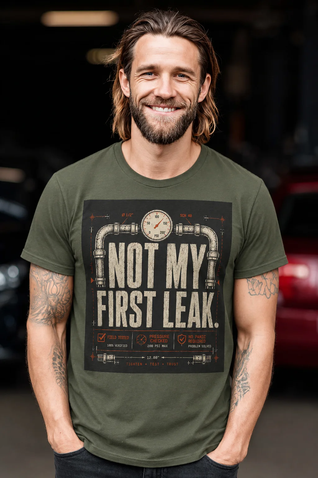 NOT-MY-FIRST-LEAK-ARMY-MILGRN Not My First Leak