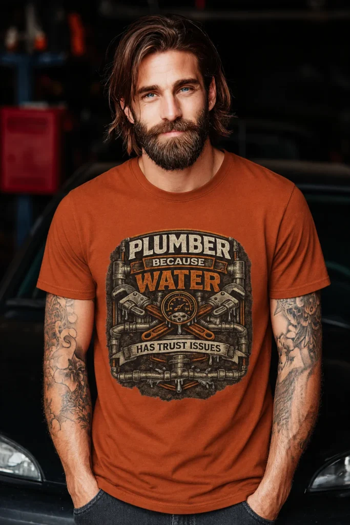 Plumber Because Water Has Trust Issues T-Shirt
