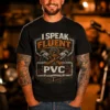 SPEAK-FLUENT-PVC-BLACK I Speak Fluent PVC.