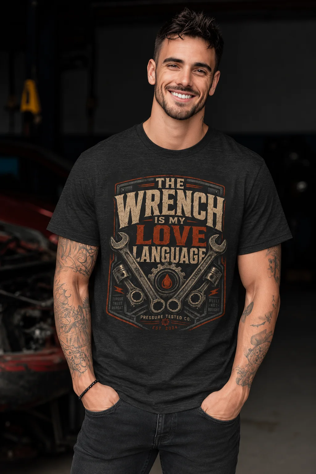 WRENCH-LOVE-LANGUAGE-DRK-GRY-HTHR The Wrench Is My Love Language