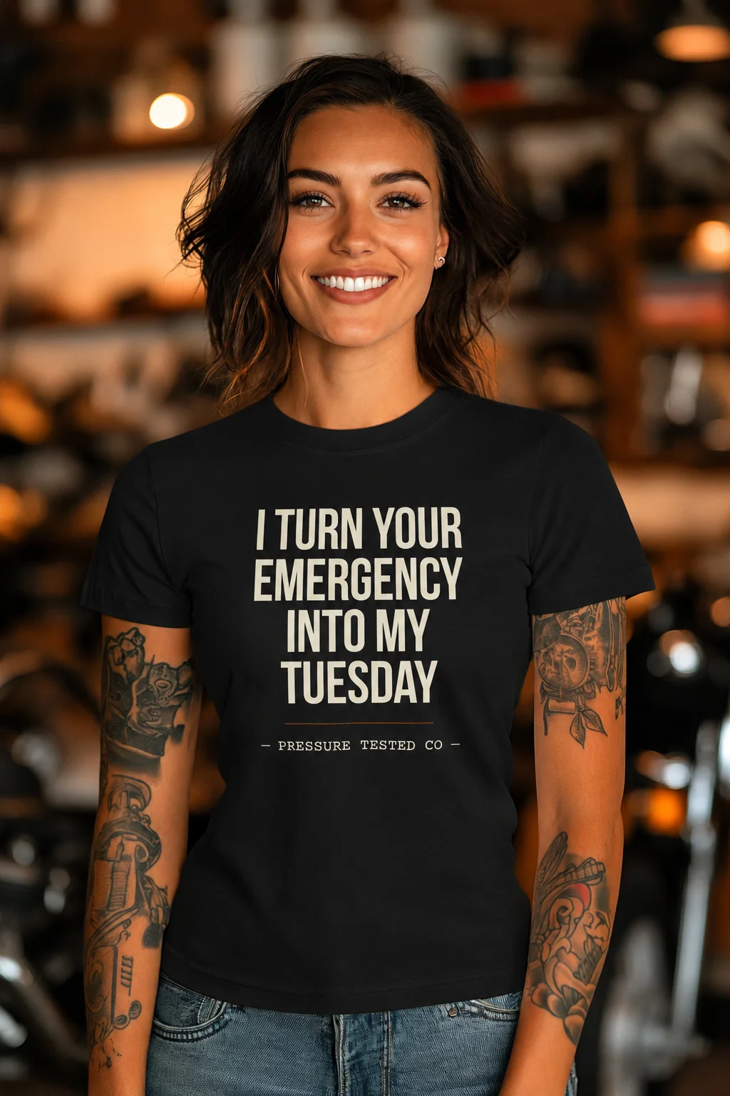 YOUR-EMERGENCY-MY-TUESDAY-BLACK I Turn Your Emergency Into My Tuesday
