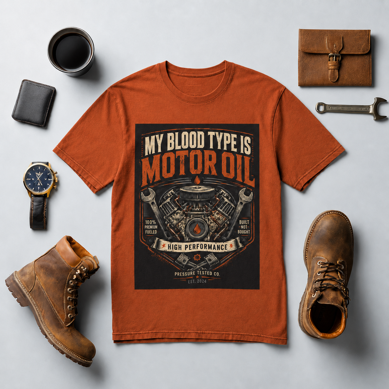 blood-type-autumn-flatlay2 My Blood Type Is Motor Oil