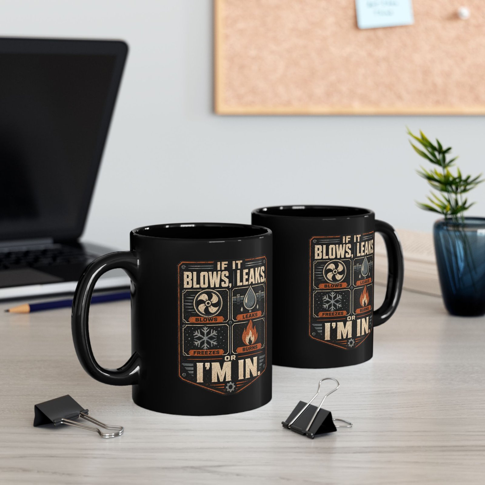 11651263639929577693_2048.jpeg If It Burns, Leaks, Freezes or Blows Black Coffee Mug