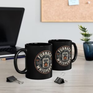 Furnace Whisperer Coffee Mug — Vintage Stove & Flame Ceramic Mug 11oz or 15oz - Image 8