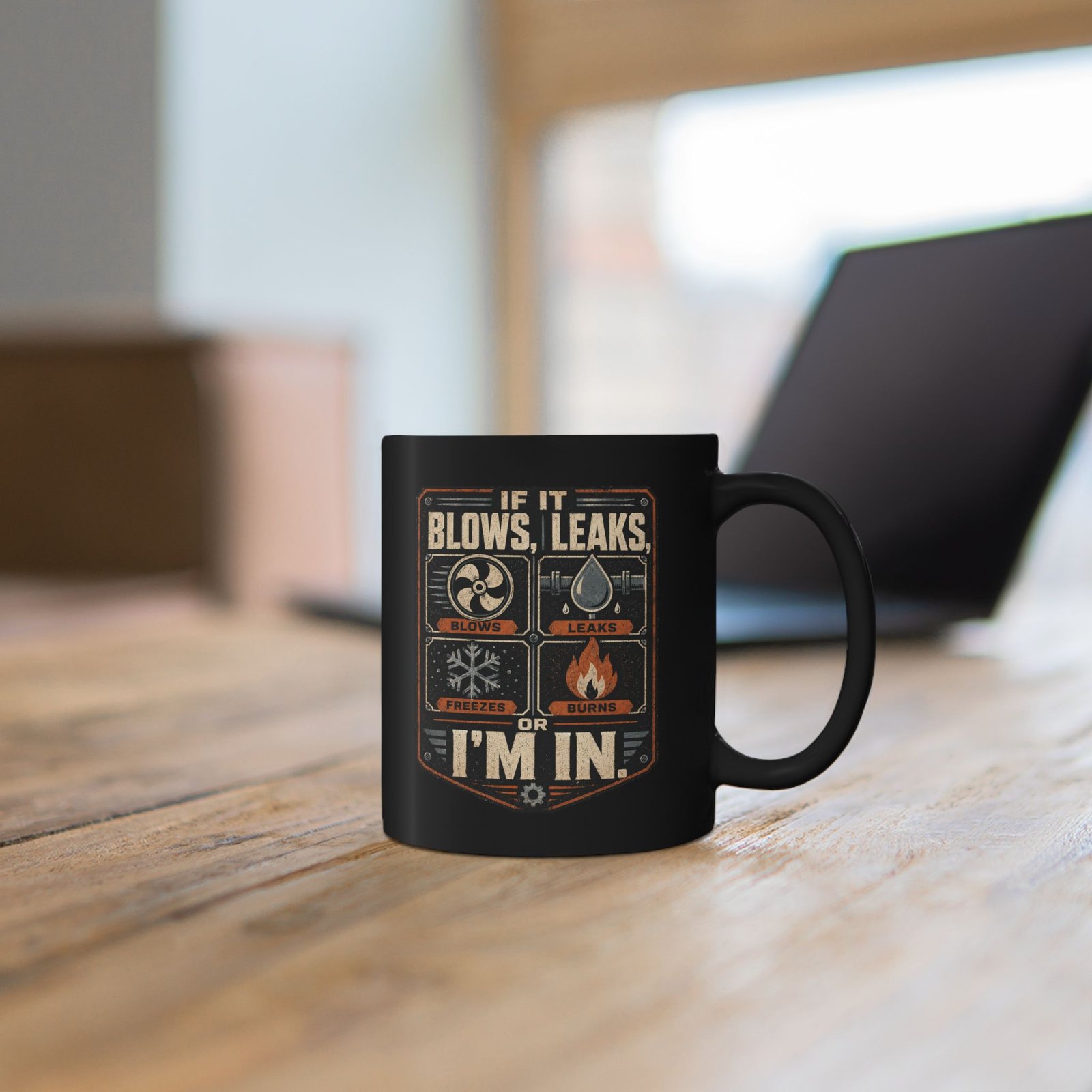 14592006173891325363_2048.jpeg If It Burns, Leaks, Freezes or Blows Black Coffee Mug