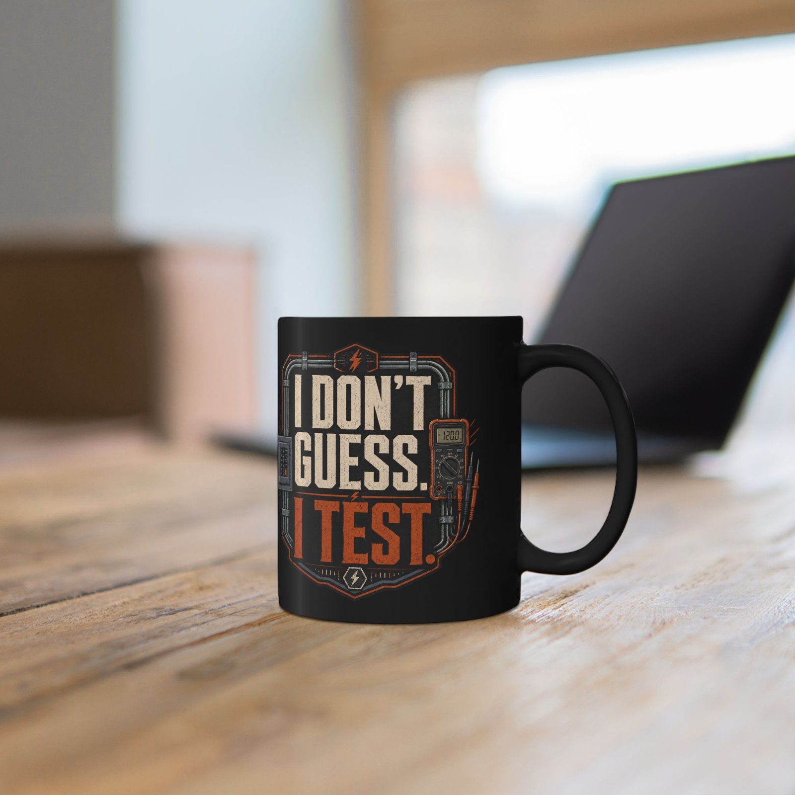 15554386902075857718_2048.jpeg I Don't Guess. I Test. Mug