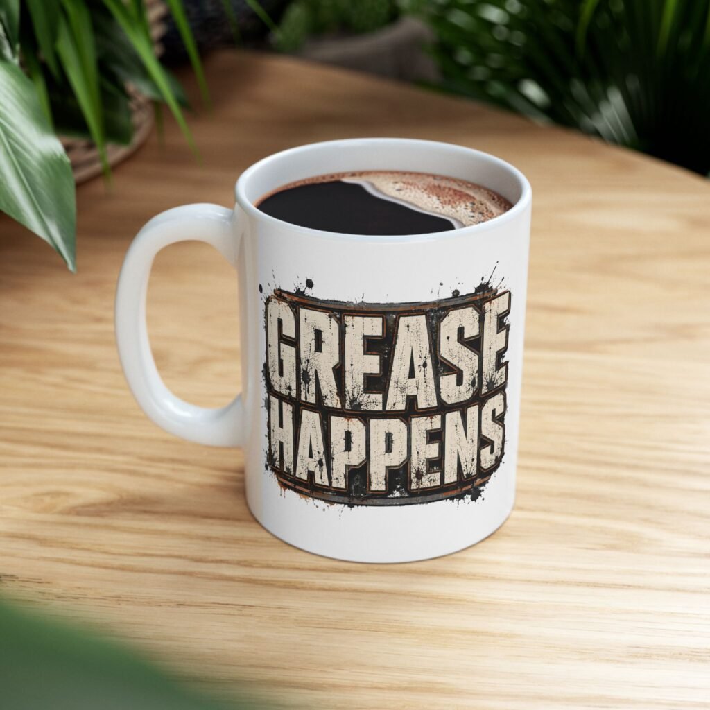Grease Happens Coffee Mug