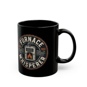Furnace Whisperer Coffee Mug — Vintage Stove & Flame Ceramic Mug 11oz or 15oz - Image 3