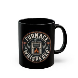 Furnace Whisperer Coffee Mug — Vintage Stove & Flame Ceramic Mug 11oz or 15oz - Image 6