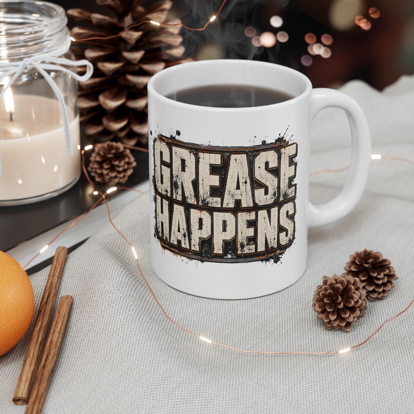 8289441074290284172_2048.jpeg Grease Happens Coffee Mug