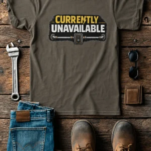 Electrician T-Shirt — "Currently Unavailable" Funny Vintage Tradesman Tee - Image 5