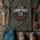 Funny HVAC Tech Tee "I Fix Comfort Crimes" — Furnace and Air Tech Work Tee — army — Flat-lay Funny HVAC Tech Tee "I Fix Comfort Crimes" — Furnace and Air Tech Work Tee — army t-shirt, flat-lay product photo | Pressure Tested Co