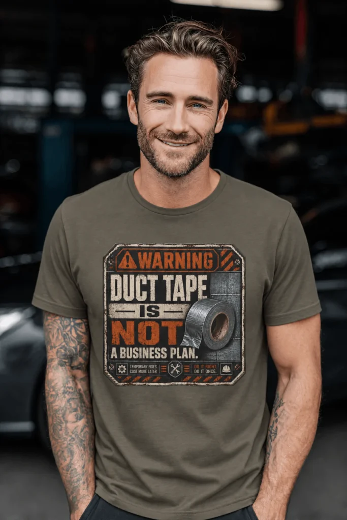 Warning. Duct Tape Is Not A Business Plan.