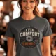 Funny HVAC Tech Tee "I Fix Comfort Crimes" — Furnace and Air Tech Work Tee — asphalt — Model Funny HVAC Tech Tee "I Fix Comfort Crimes" — Furnace and Air Tech Work Tee — asphalt t-shirt, model photo | Pressure Tested Co