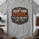 Funny HVAC Tee Shirt "Keep Your Cool. I'll Fix The Rest." T-Shirt – Vintage GraphicTee — athletic-heather — Flat-lay Funny HVAC Tee Shirt "Keep Your Cool. I'll Fix The Rest." T-Shirt – Vintage GraphicTee — athletic-heather t-shirt, flat-lay product photo | Pressure Tested Co