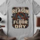 Plumber T‑Shirt – "I'm the Reason Your Floor Is Dry" Vintage Plumbing Tee — athletic-heather — Flat-lay Plumber T‑Shirt – "I'm the Reason Your Floor Is Dry" Vintage Plumbing Tee — athletic-heather t-shirt, flat-lay product photo | Pressure Tested Co