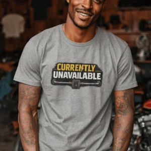 Electrician T-Shirt — "Currently Unavailable" Funny Vintage Tradesman Tee - Image 6
