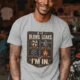 HVAC Technician T‑Shirt — "If It Blows, Leaks, Freezes or Burns I'm In" Retro Tradesmen Tee — athletic-heather — Model HVAC Technician T‑Shirt — "If It Blows, Leaks, Freezes or Burns I'm In" Retro Tradesmen Tee — athletic-heather t-shirt, model photo | Pressure Tested Co
