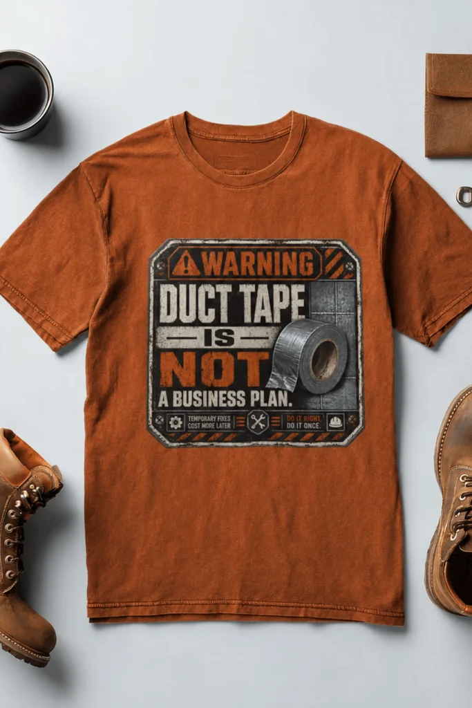 Warning. Duct Tape Is Not A Business Plan.