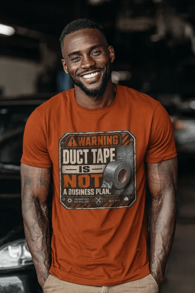Warning. Duct Tape Is Not A Business Plan.