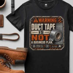 Warning. Duct Tape Is Not A Business Plan.