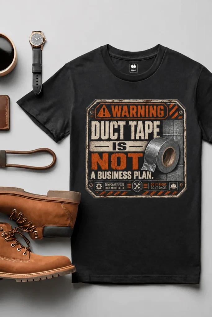 Warning. Duct Tape Is Not A Business Plan.