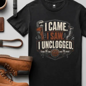 I Came. I Saw. I Unclogged. Plumber T-Shirt
