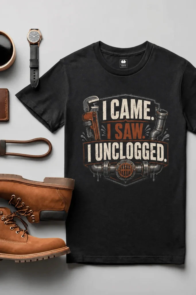 I Came. I Saw. I Unclogged. Plumber T-Shirt
