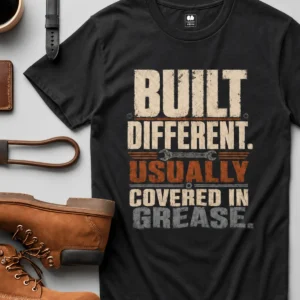 Built Different. Usually Covered In Grease.