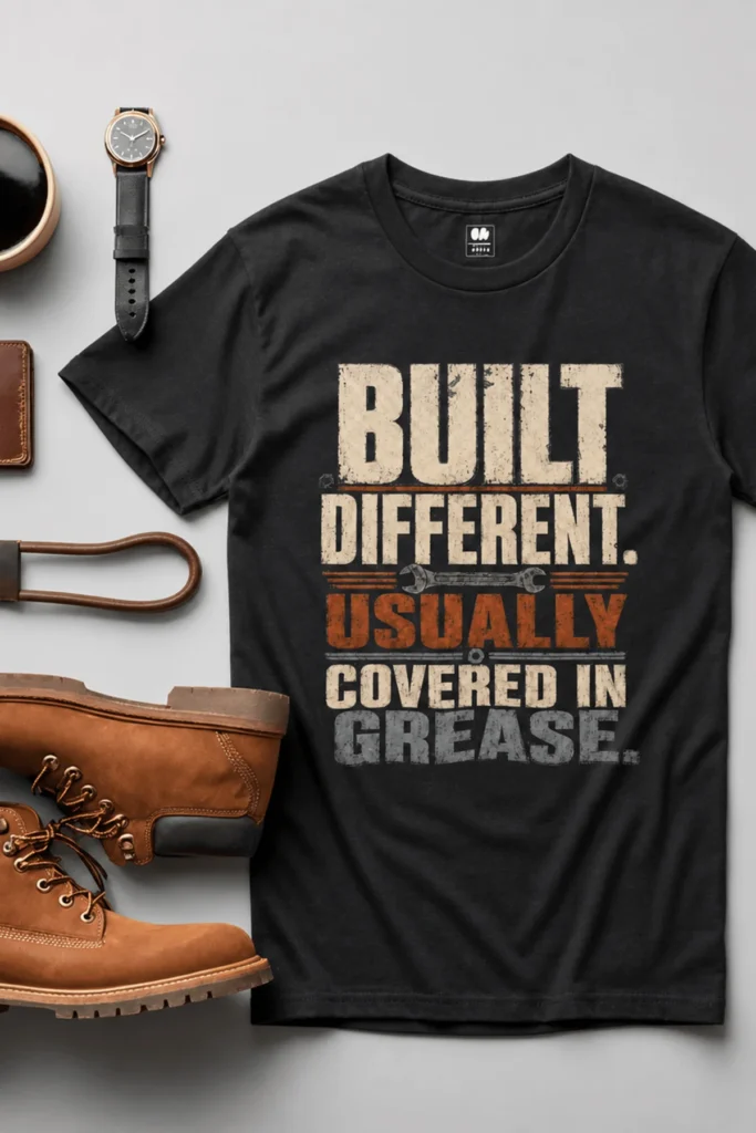 Built Different. Usually Covered In Grease.