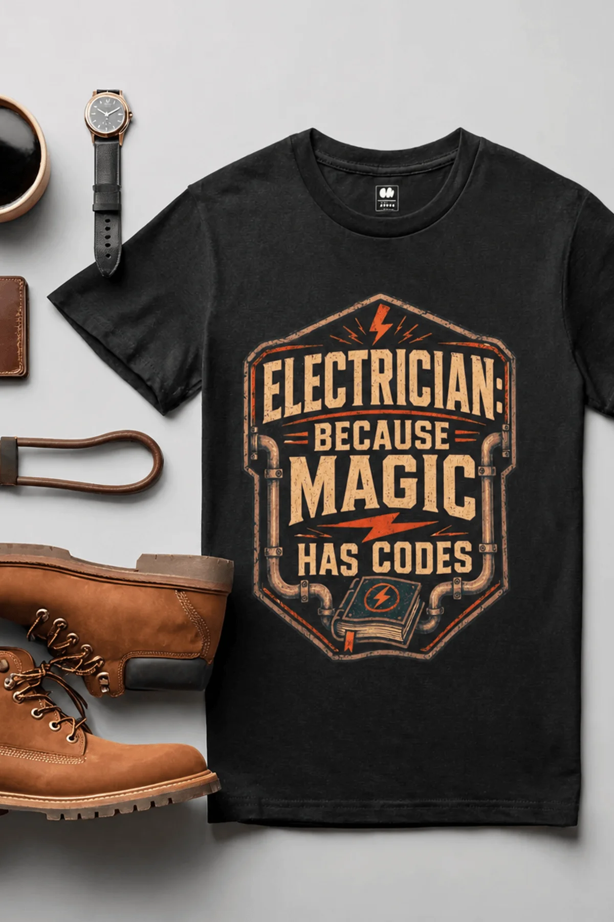 black-flatlay-8 Electrician. Because Magic Has Code.
