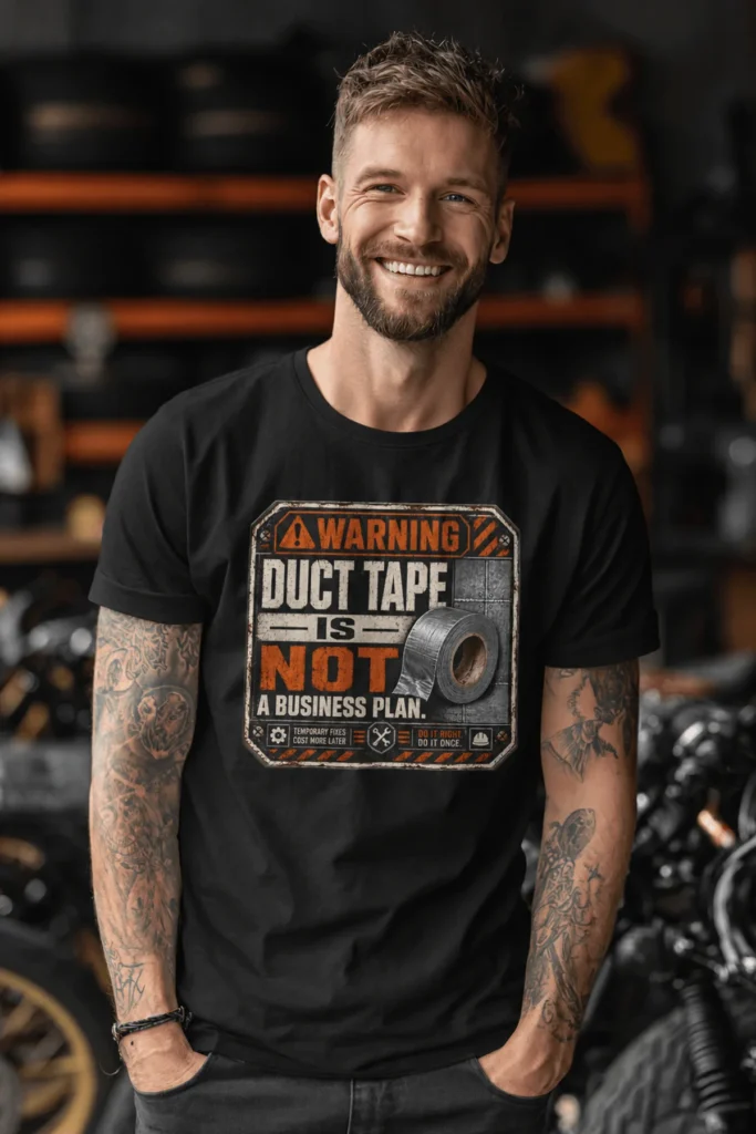 Warning. Duct Tape Is Not A Business Plan.