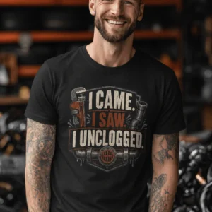 I Came. I Saw. I Unclogged. Plumber T-Shirt