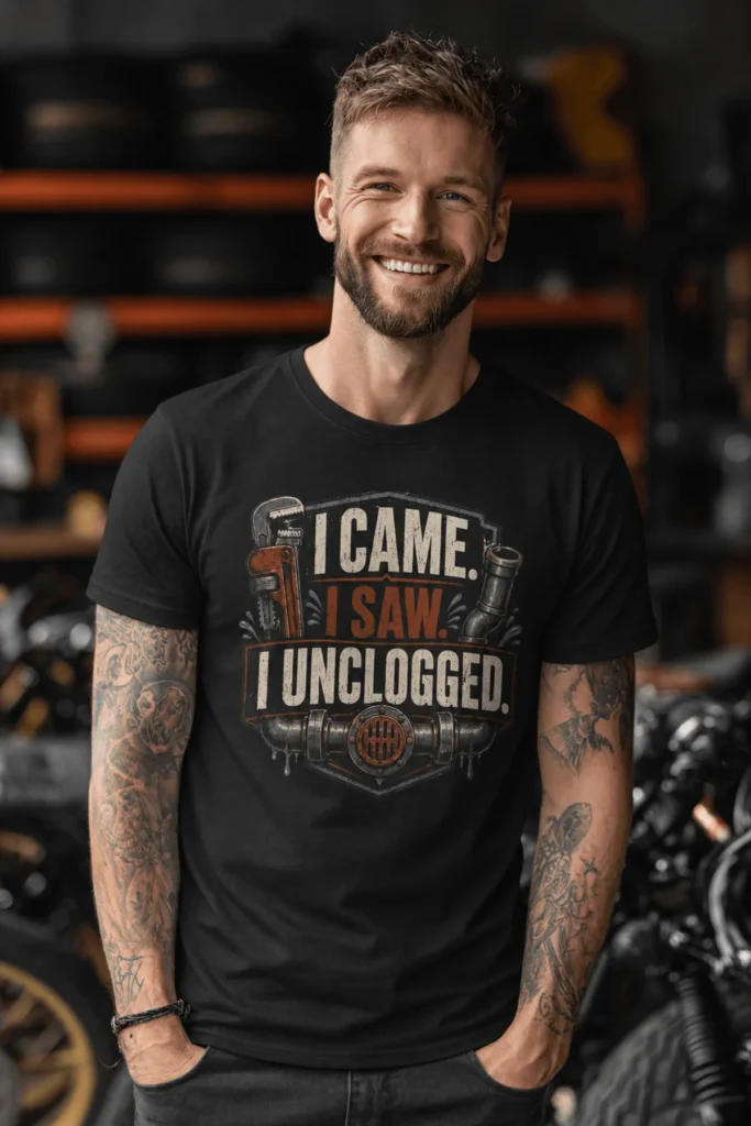I Came. I Saw. I Unclogged. Plumber T-Shirt