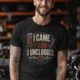 black-model-18 I Came. I Saw. I Unclogged. Plumber T-Shirt
