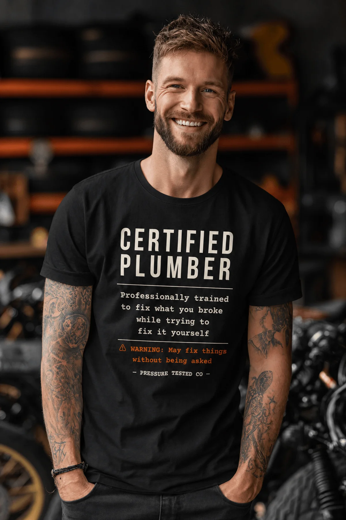 black-model-2 Certified Plumber
